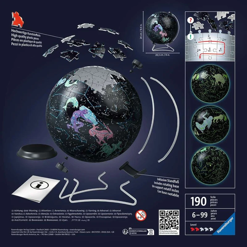 Ravensburger Star Globe (Glow-in-the-Dark) (3D Puzzle) (180pcs)
