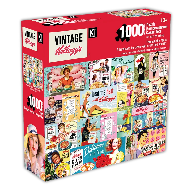PFG Vintage Kellogg's - Through The Years (1000pcs) (Usage/Used - PUZZLES FOR GOOD)