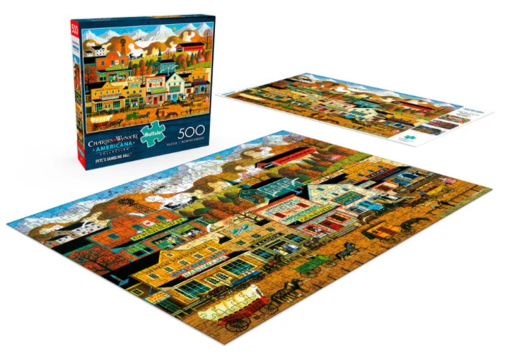 PFG Pete’s Gambling Hall, Charles Wysocki (500pcs) (Usage/Used - PUZZLES FOR GOOD)