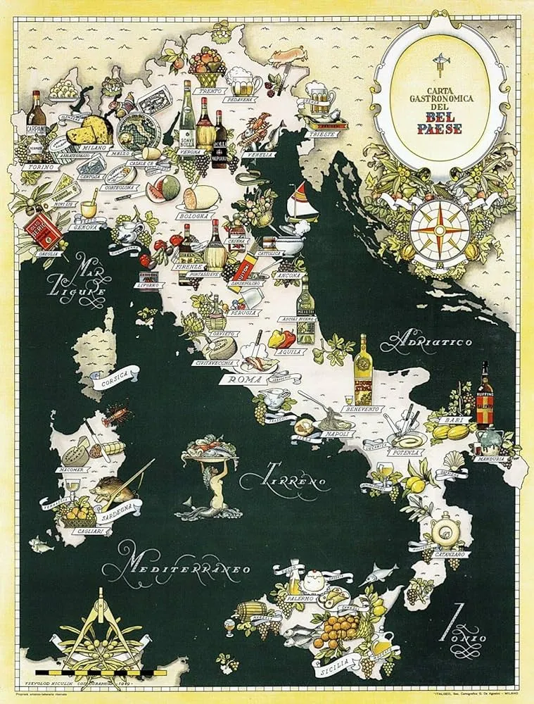 PFG Gourmet Map of Italy (Usage/Used - PUZZLES FOR GOOD)