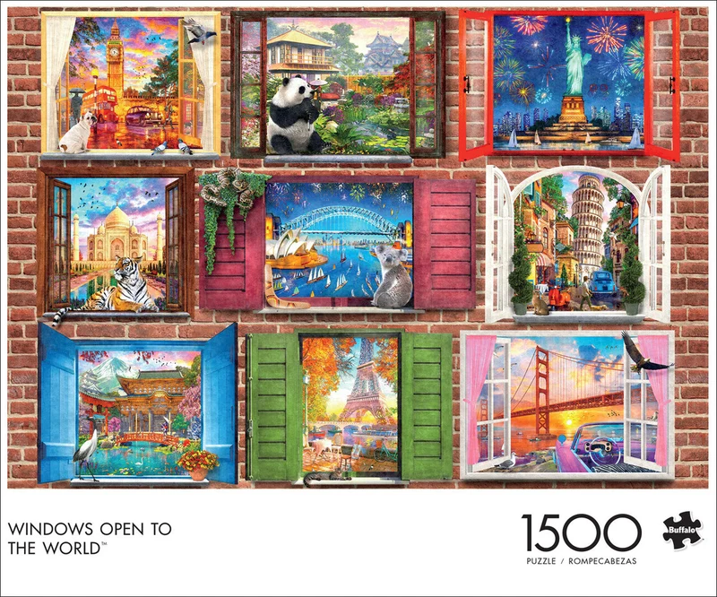 PFG Windows Open to the World (1500pcs) (Usage/Used - PUZZLES FOR GOOD)