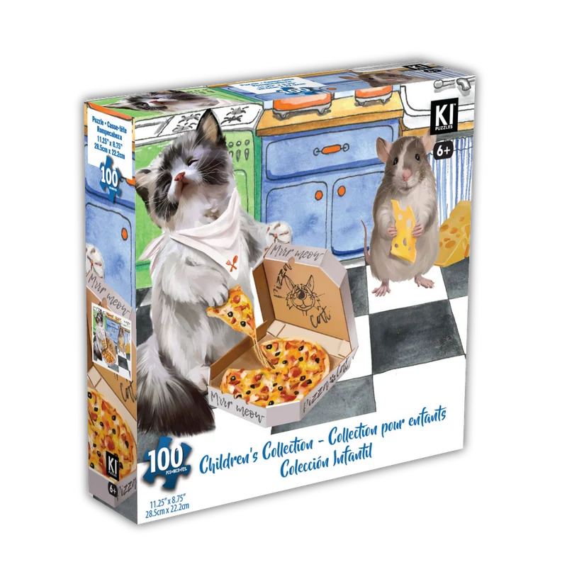 Childrens Collection - Cat & Mouse Pizza (100pcs)