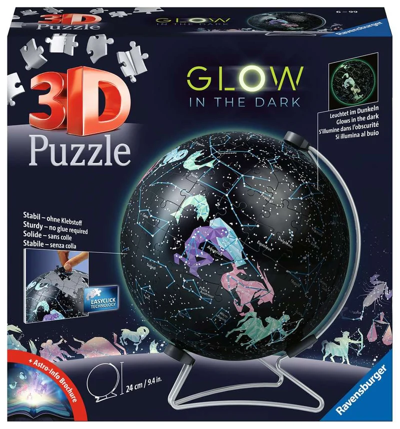 DMG Ravensburger Star Globe (Glow-in-the-Dark) (3D Puzzle) (180pcs) (DAMAGED BOX)
