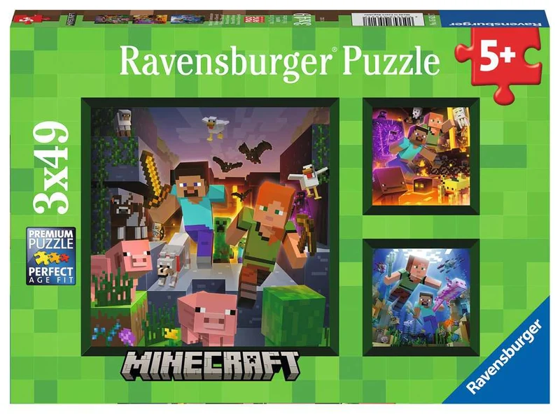 Ravensburger Minecraft Biomes (3 x 49 pcs)