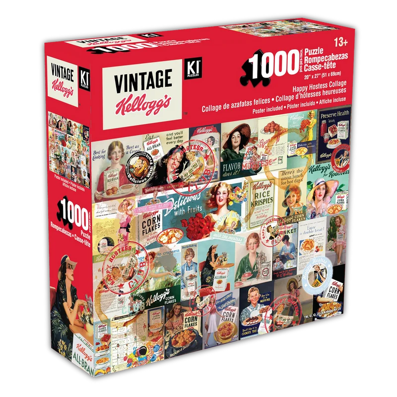 PFG Vintage Kellogg's - Happy Hostess Collage (1000pcs) (Usage/Used - PUZZLES FOR GOOD)
