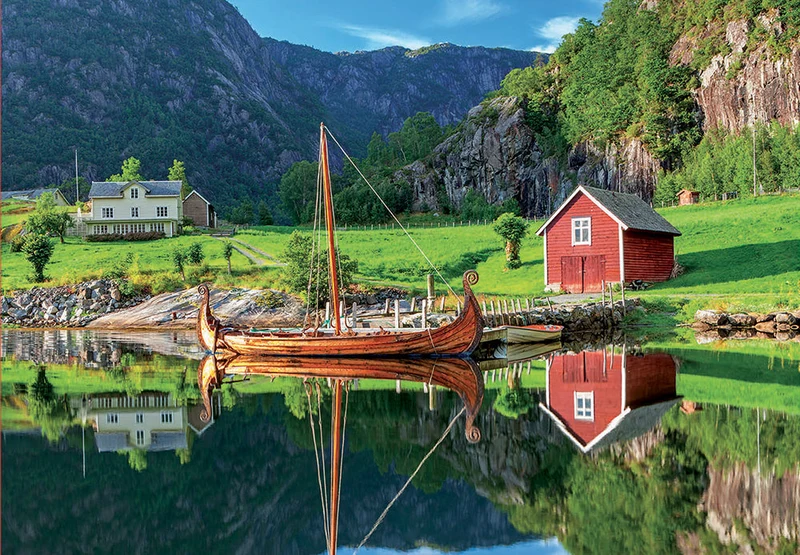 PFG Viking Ship (1500pcs) (Usage/Used - PUZZLES FOR GOOD)