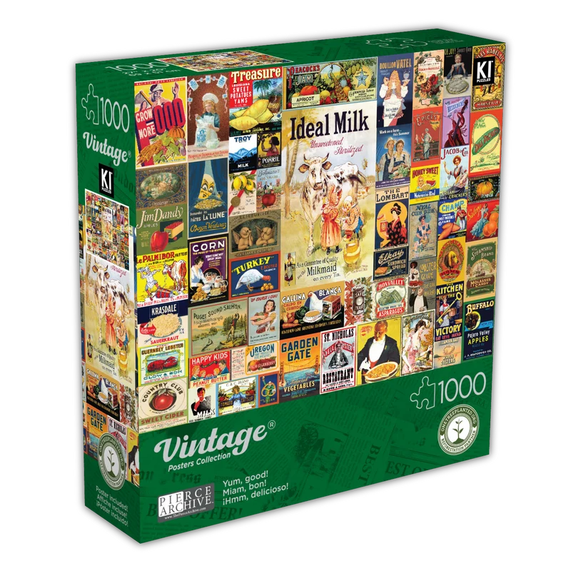 PFG Vintage Posters - Yum, Good! (1000pcs) (Usage/Used - PUZZLES FOR GOOD)