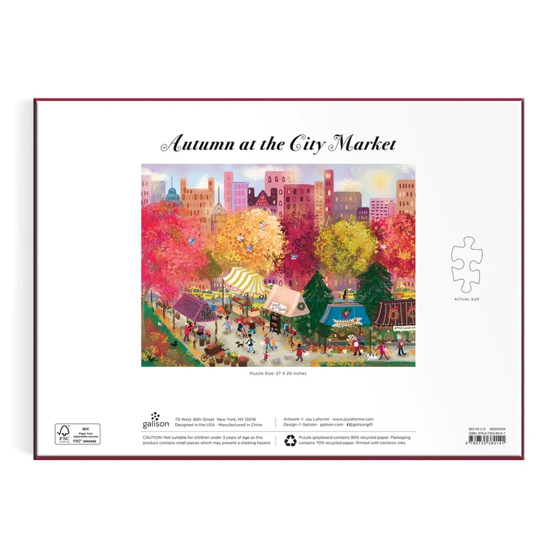 Autumn at the City Market, Joy LaForme (1000pcs)