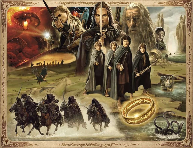 DMG Ravensburger LOTR: The Fellowship of the Ring (2000pcs) (DAMAGED BOX)