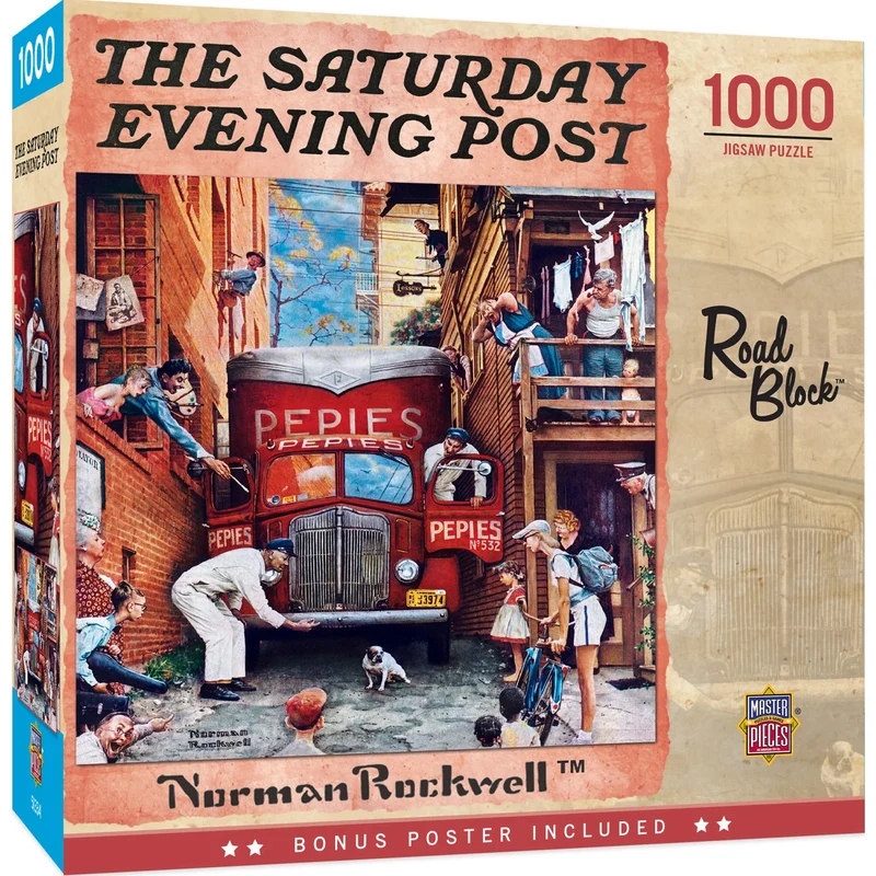 Road Block, Norman Rockwell (1000pcs)