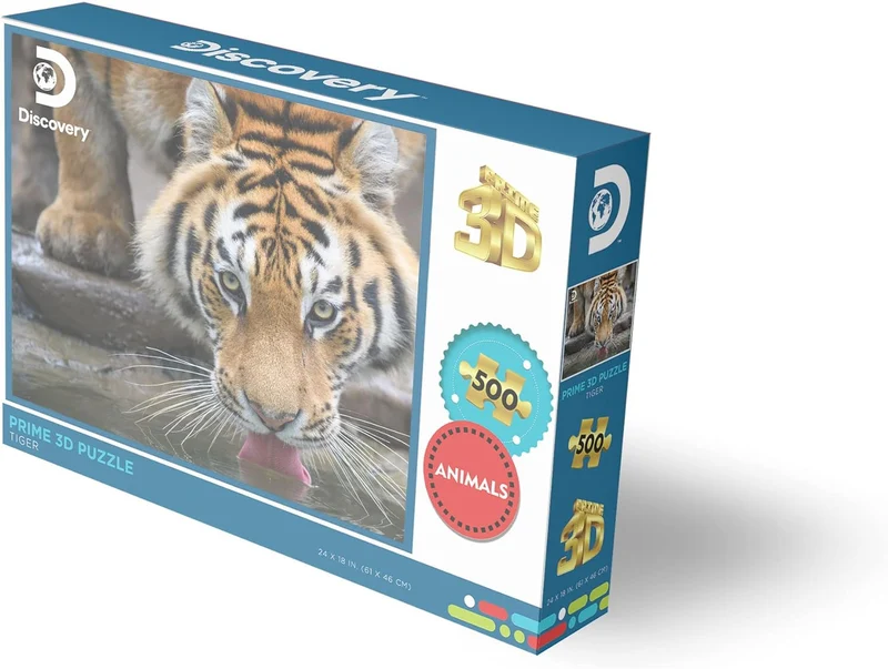 DMG Discovery - Tiger (3D Puzzle) (500pcs) (DAMAGED BOX)