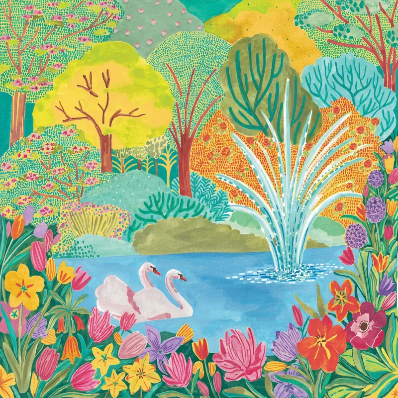 PFG Illustrative Collection -Swans (500pcs) (Usage/Used - PUZZLES FOR GOOD)