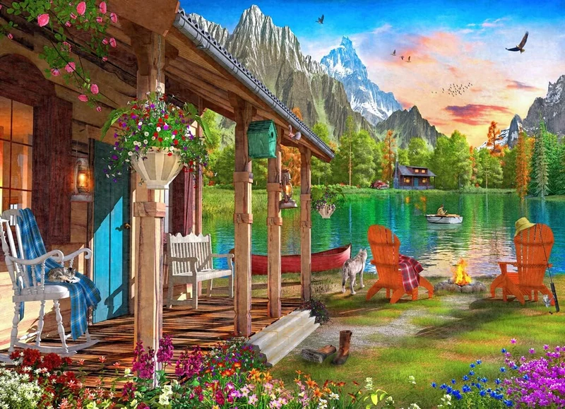 Cabin by the Lake, Dominic Davison (1000pcs)