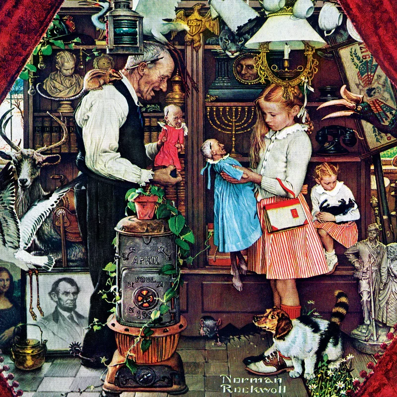 Saturday Evening Post - April Fools', Norman Rockwell (1000pcs)