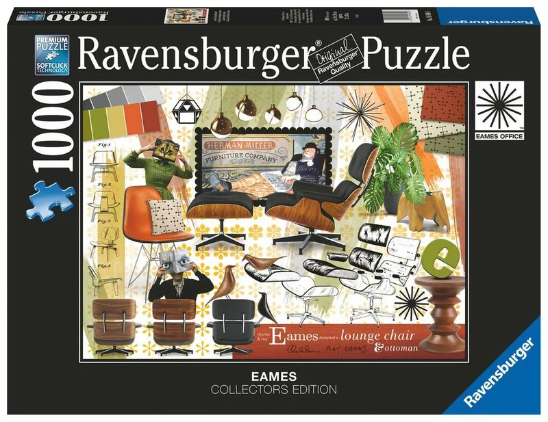PFG Ravensburger Eames Design Classics (1000pcs) (Usage/Used - PUZZLES FOR GOOD)