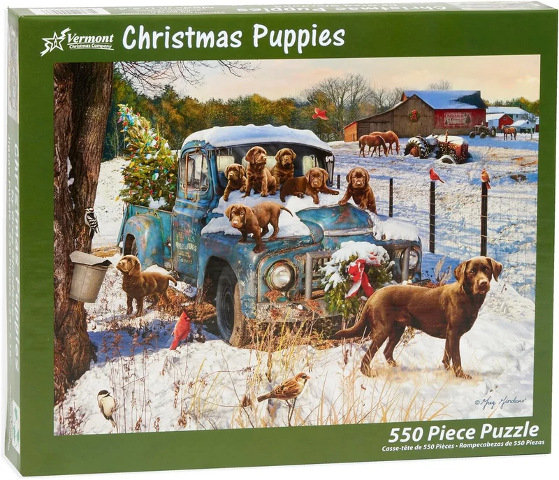 Christmas Puppies, Greg Giordano (550pcs)