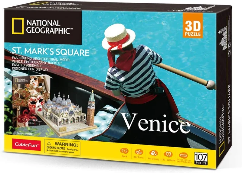 National Geographic Venice - St. Mark's Square (3D Puzzle) (107pcs)