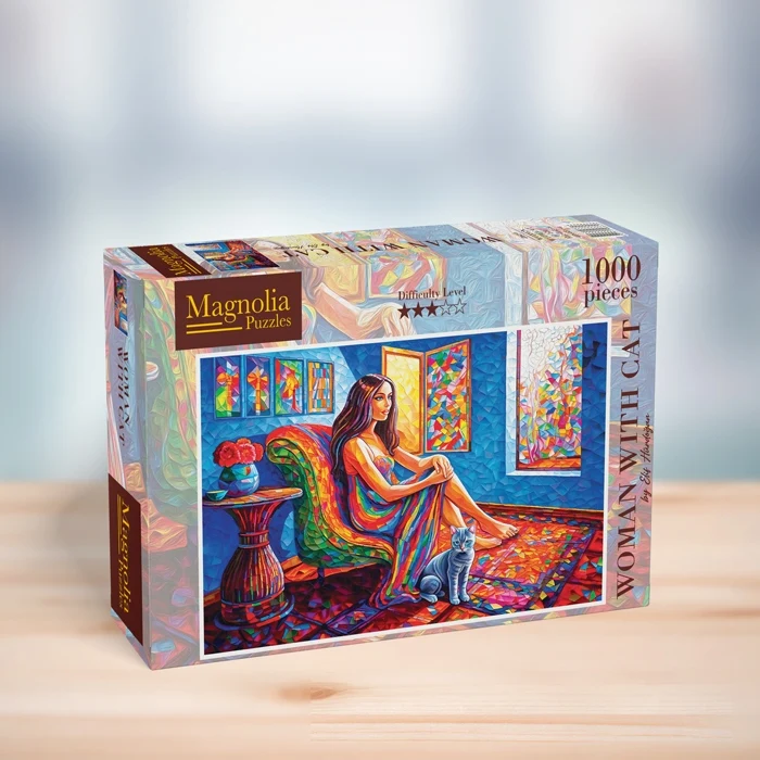 Woman with Cat (1000pcs)