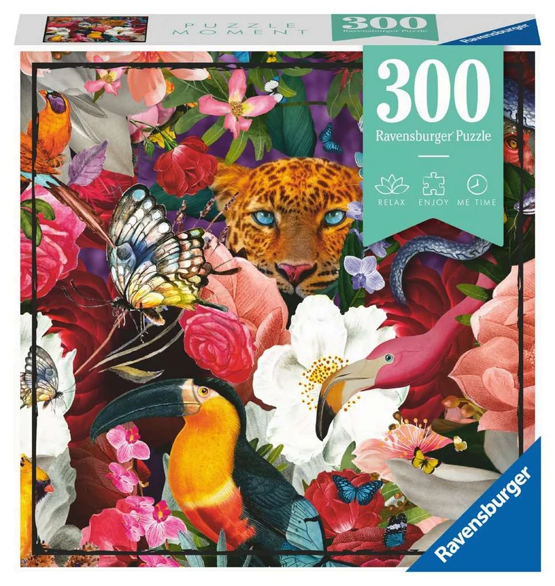 DMG Ravensburger Puzzle Moment - Tropical Flowers (300pcs) (DAMAGED BOX)