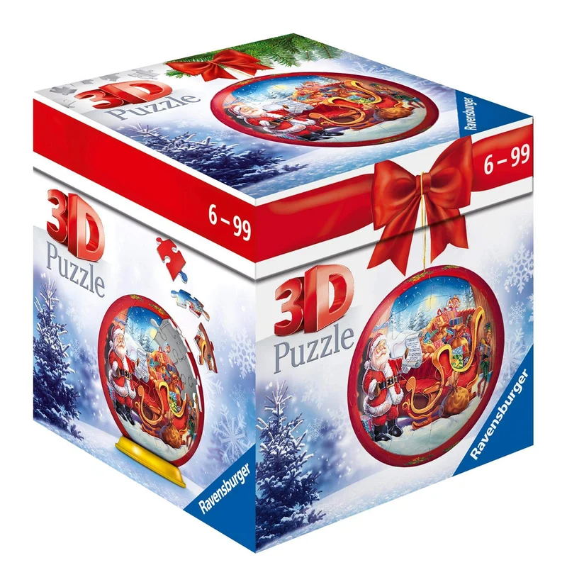 Ravensburger Santa's Sleigh (Christmas 3D Puzzle Ball Ornament)