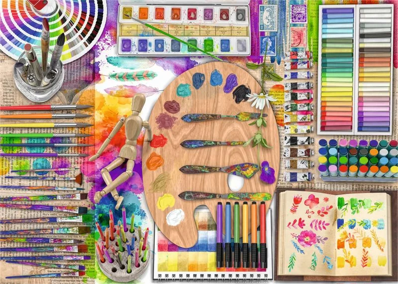 DMG The Artist's Palette (500pcs) (DAMAGED BOX)