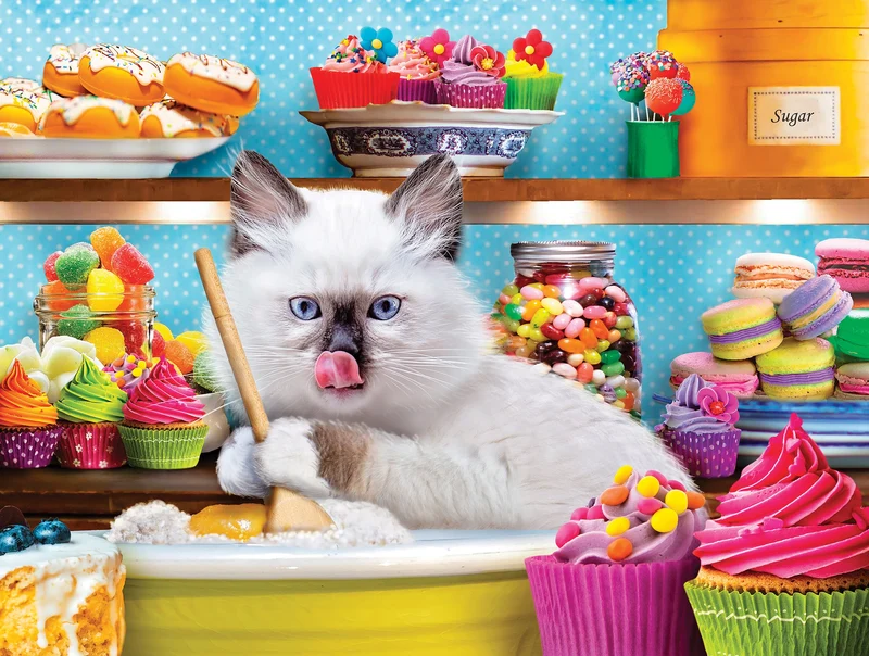 PFG Purrfectly Sweet, Karen Burke (300pcs) (Usage/Used - PUZZLES FOR GOOD)