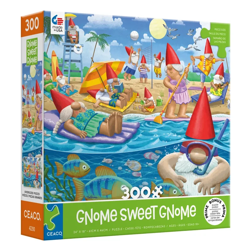 Gnome Sweet Gnome: Beach Day (300pcs Oversized)