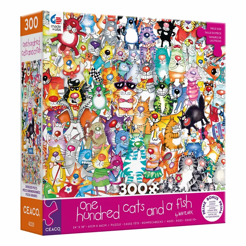 One Hundred and One - Cats & A Fish (300pcs Oversized)
