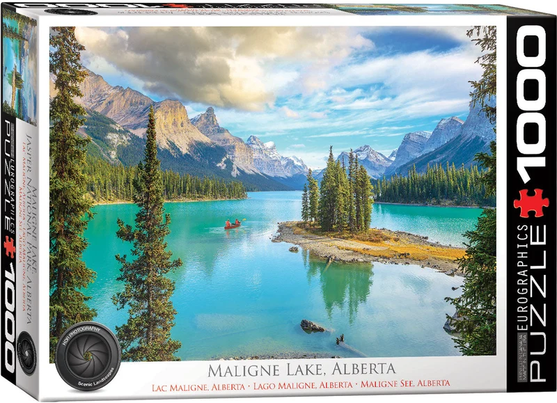 PFG HDR Photography - Maligne Lake, Alberta (Usage/Used - PUZZLES FOR GOOD)