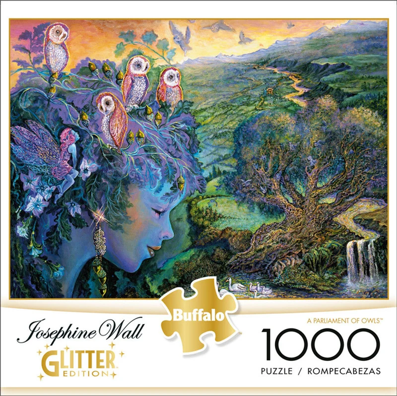 DMG A Parliament of Owls, Josephine Wall (Glitter Edition) (1000pcs) (DAMAGED BOX)