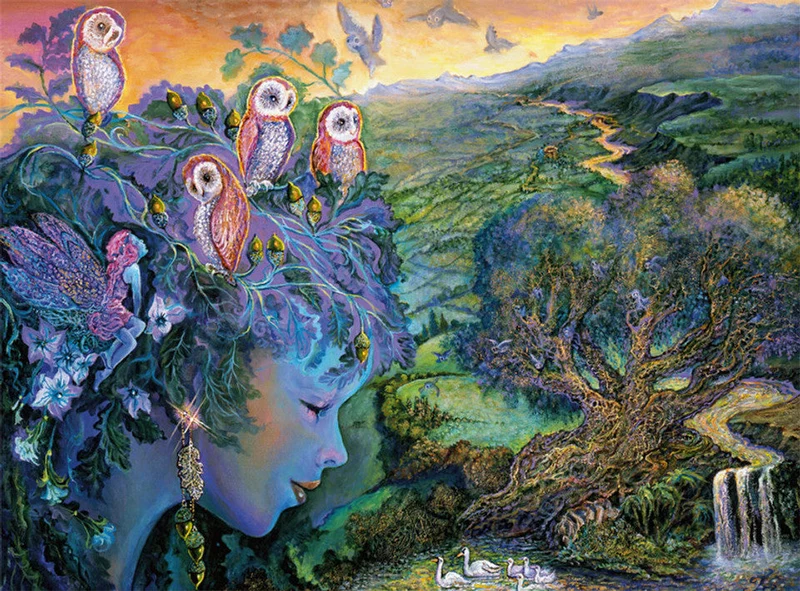 DMG A Parliament of Owls, Josephine Wall (Glitter Edition) (1000pcs) (DAMAGED BOX)