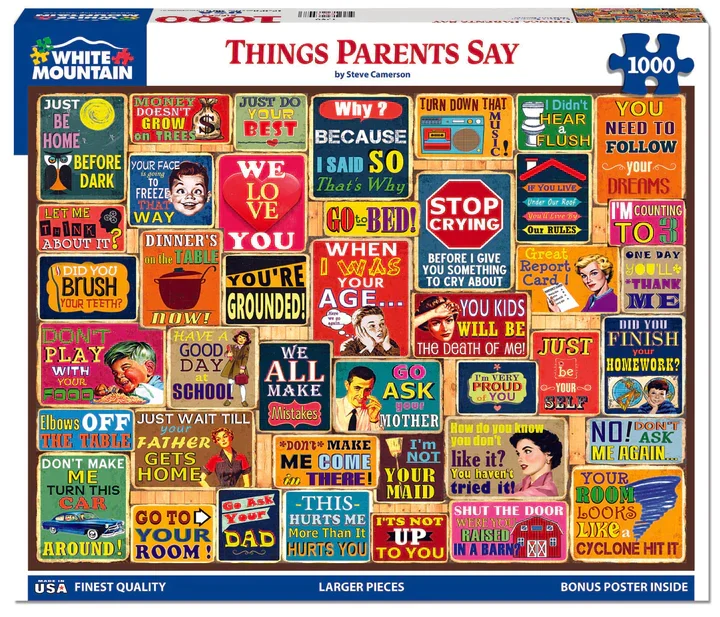 PFG Things Parents Say, Steve Cameron (Usage/Used - PUZZLES FOR GOOD)