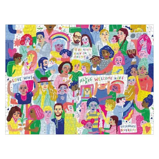 PFG All Are Welcome Here! (1000pcs) (Usage/Used - PUZZLES FOR GOOD)