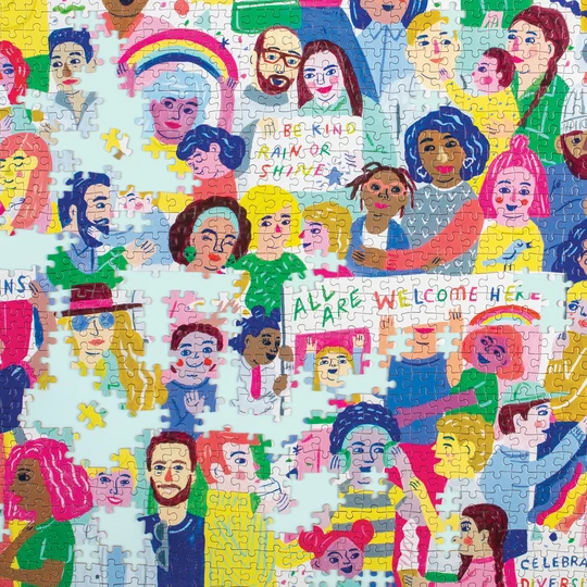PFG All Are Welcome Here! (1000pcs) (Usage/Used - PUZZLES FOR GOOD)