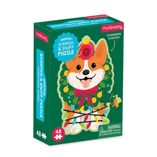 MINI Christmas Corgi Scratch & Sniff (48pcs)