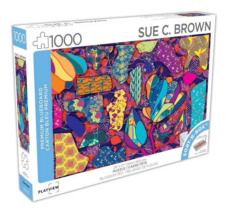 PFG Blossom Mix, Susan C Brown (1000pcs) (Usage/Used- PUZZLES FOR GOOD)