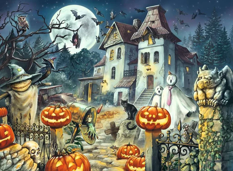 DMG Ravensburger Hallowe'en House (300 XXL pcs) (DAMAGED BOX)