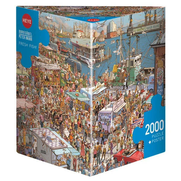 PFG Fresh Fish, Göbel & Knorr (Triangular box) (2000pcs) (Usage/Used - PUZZLES FOR GOOD)