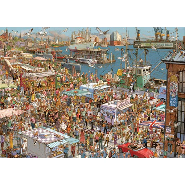 PFG Fresh Fish, Göbel & Knorr (Triangular box) (2000pcs) (Usage/Used - PUZZLES FOR GOOD)