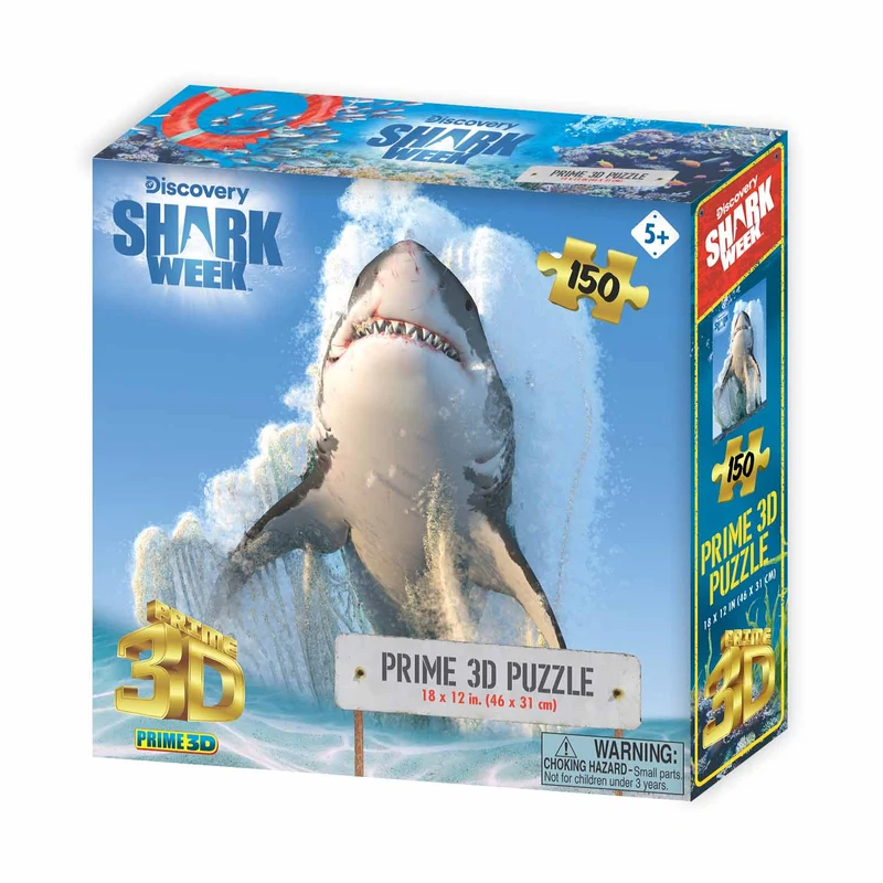 Discovery Shark Week - Great White Shark (3D Puzzle) (150pcs)