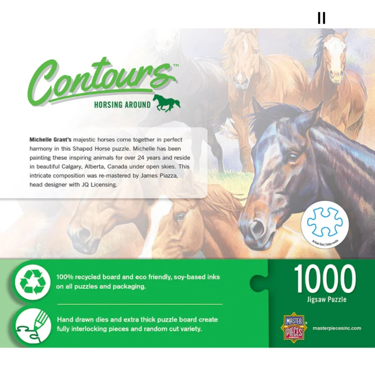 DMG Contours Shaped - Horsing Around (1000pcs) (DAMAGED BOX)