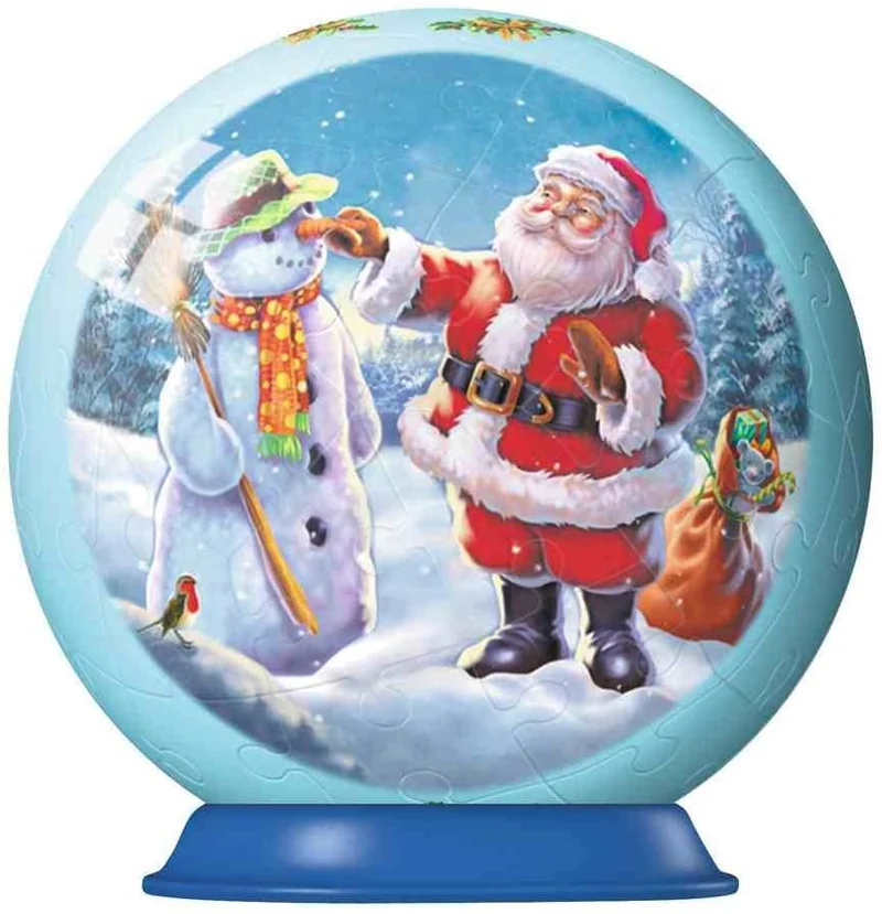 Ravensburger Santa's Snowman (Christmas 3D Puzzle Ball Ornament)