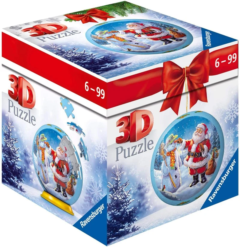 Ravensburger Santa's Snowman (Christmas 3D Puzzle Ball Ornament)