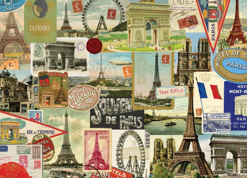 PFG Vintage Paris (1000pcs) (Usage/Used - PUZZLES FOR GOOD)