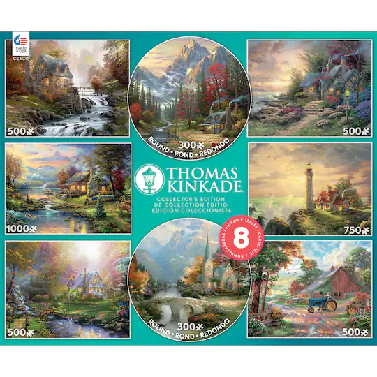 PFG 8-in-1 Multipack, Thomas Kinkade (Usage/Used - PUZZLES FOR GOOD)
