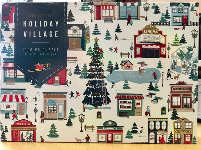 PFG Holiday Village - Gold Accents (Usage/Used - PUZZLES FOR GOOD)