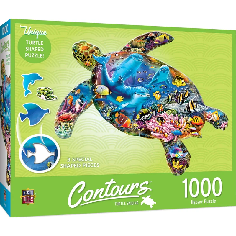 Contours Shaped - Turtle Sailing (1000pcs)