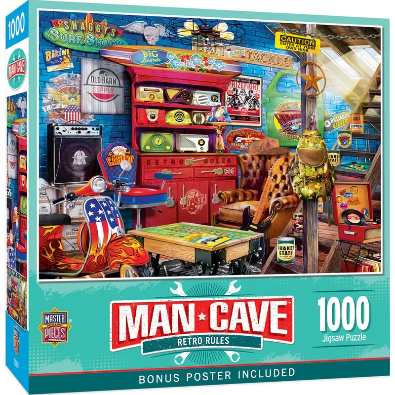 Man Cave - Retro Rules (1000pcs)
