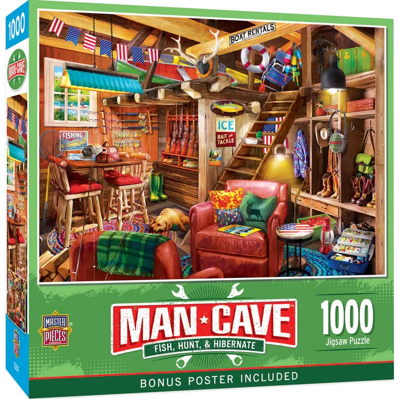 Man Cave - Fish, Hunt & Hibernate (1000pcs)