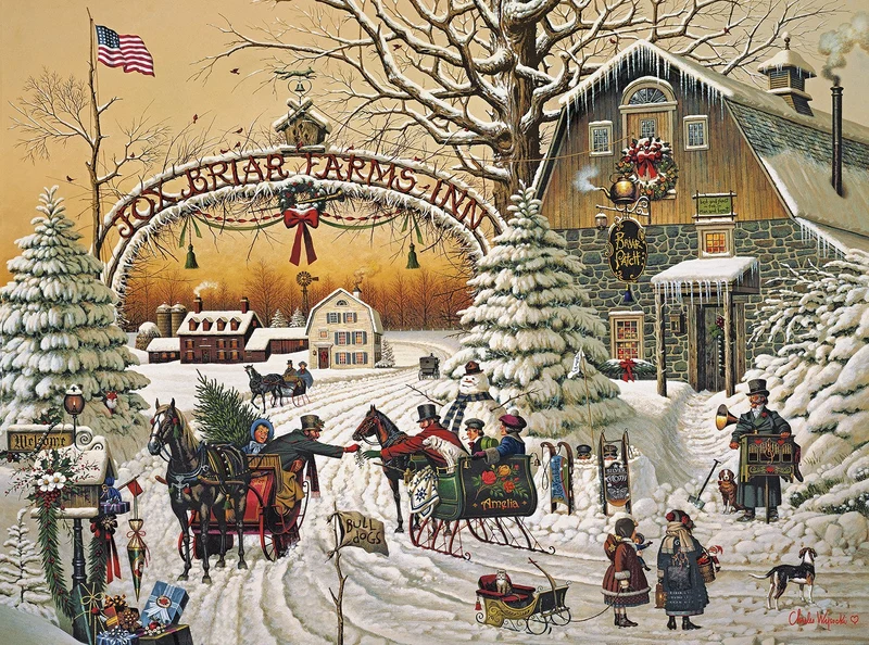 DMG A Christmas Greeting, Charles Wysocki (1000pcs) (DAMAGED BOX)